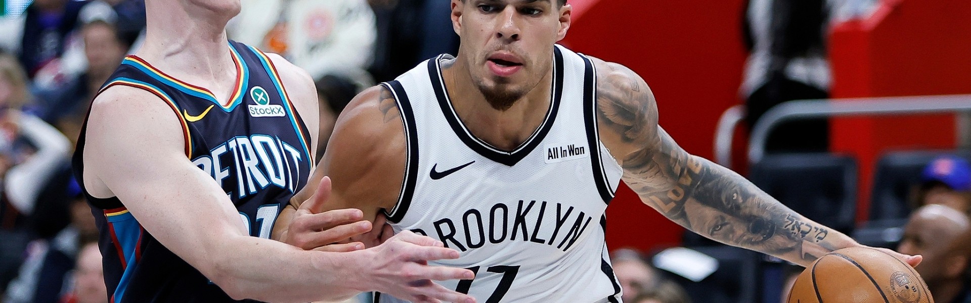 小波特30+13杜伦17+14 篮网逆转活塞终结10连败